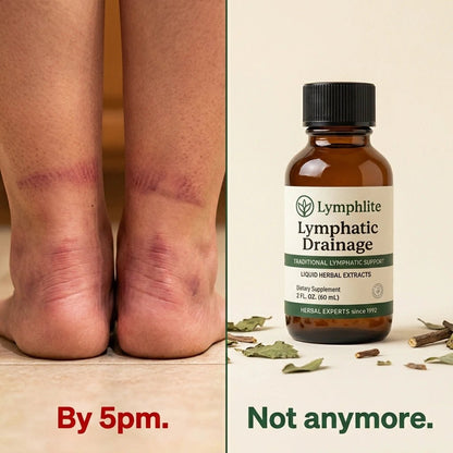 Lighter legs. Less puffiness. One drop every morning. - Lymphlite